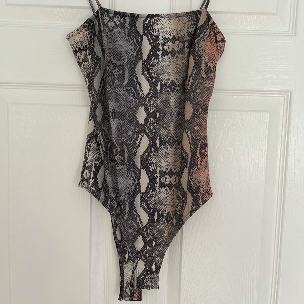 Snakeskin body suit